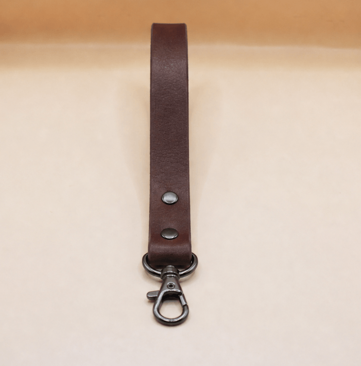 Brown Mini BDSM Leather Leash-0