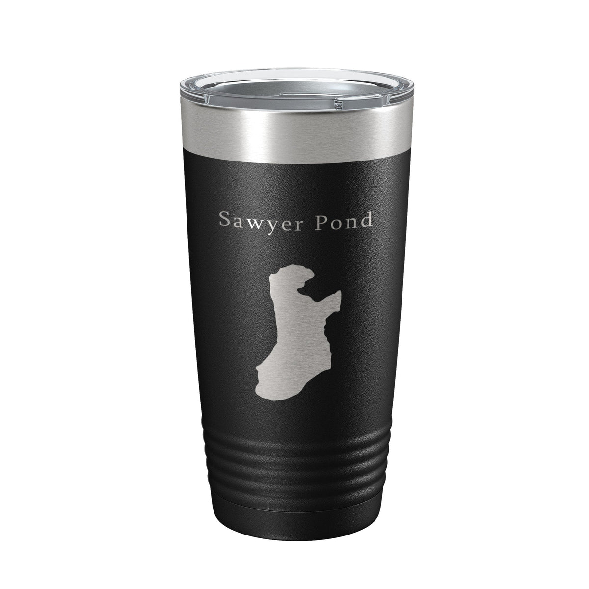 Sawyer Pond Tumbler Lake Map Travel Mug Insulated Laser Engraved Coffee Cup Maine 20 oz-5