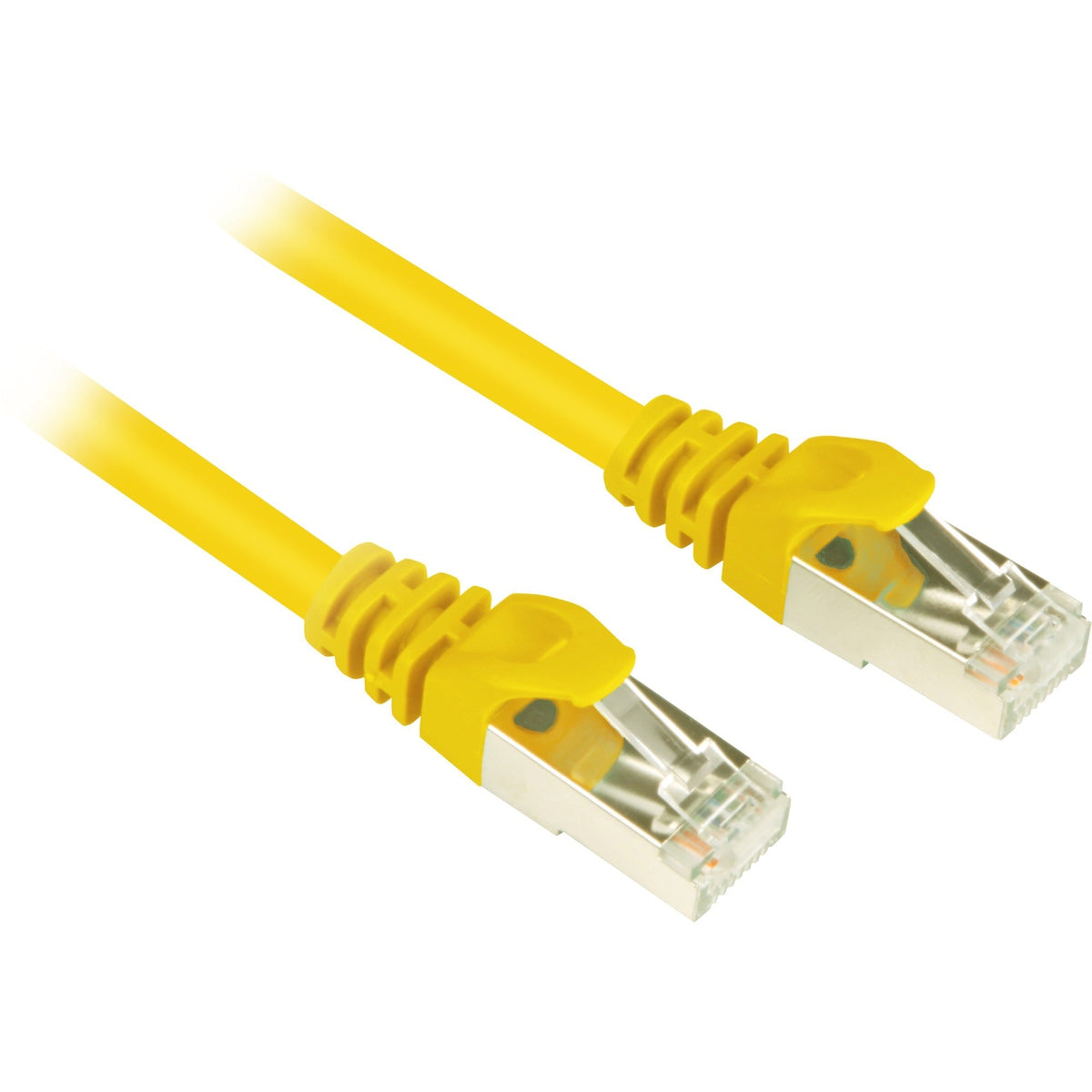 Sharkoon network cable SFTP, RJ-45 with Cat.6 (yellow, 0.25 meters)-0