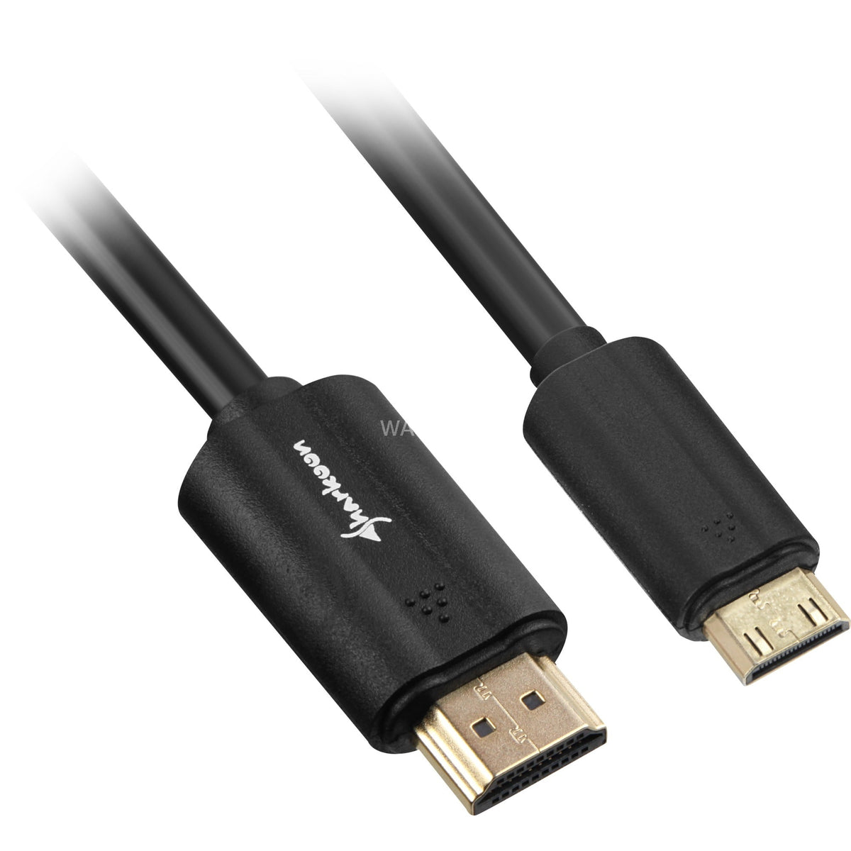 Sharkoon HDMI to mini-HDMI 2.0 adapter (black, 1 meter, 4k)-0