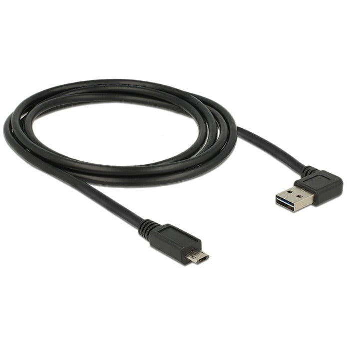 Delock Easy-USB-A 2.0 Male > Easy-USB Micro-USB-B 2.0 Male Cable (black, 2 meter)-0