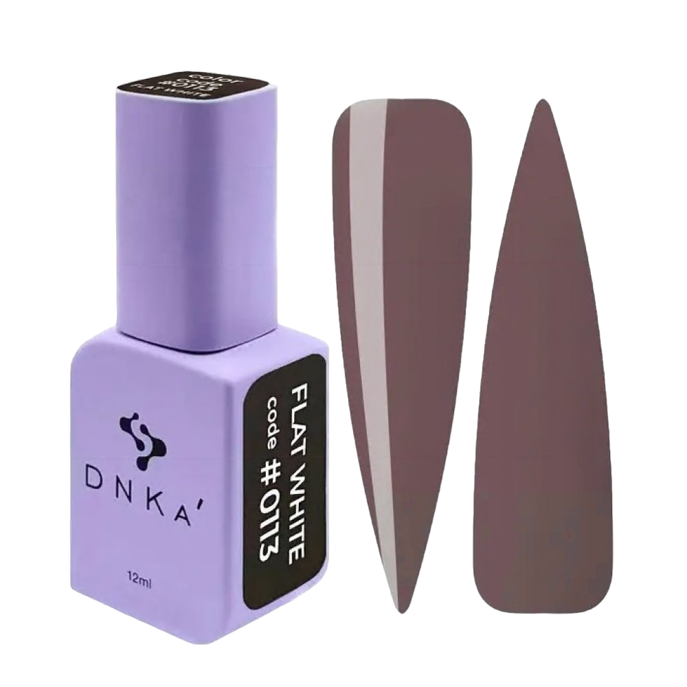GEL POLISH COLOR #0113 FLAT WHITE 12ml - DNKa™-0