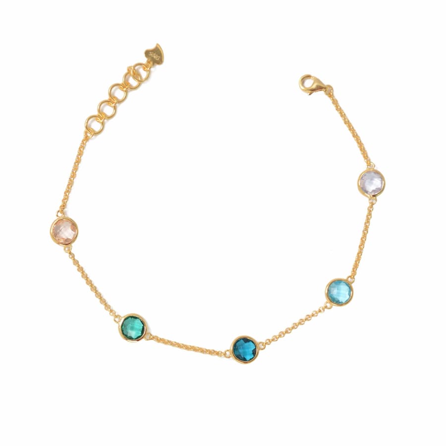 Confetti 18k Gold plated sterling silver stackable bracelet-0