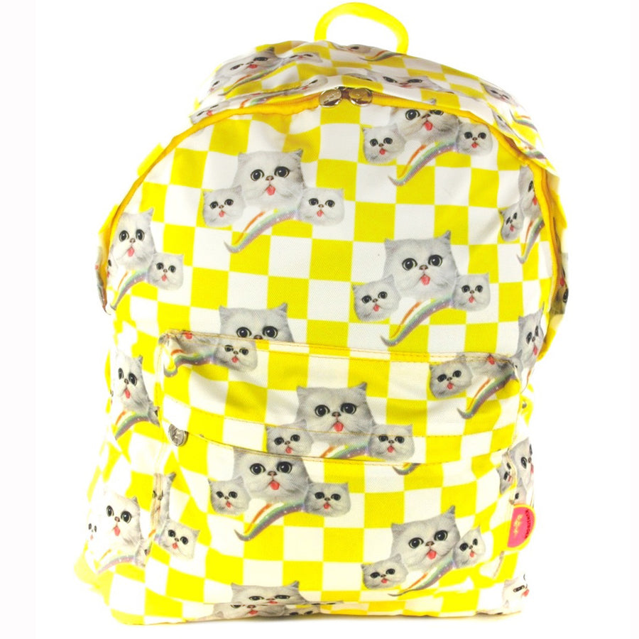 XL Backpack Yellow Cat blocks