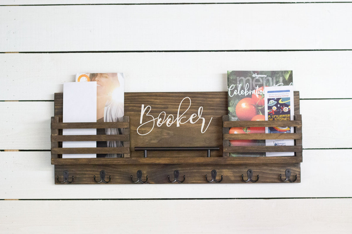 Wall Mounted Wide Mail Holder with Two Mail Slots-0