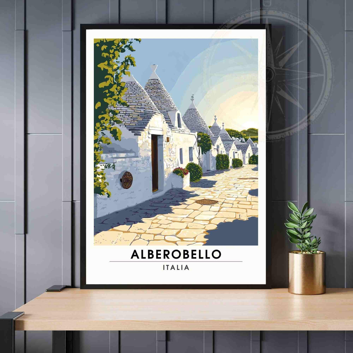 Affiche Alberobello | Impression de voyage Alberobello, PItalie - Trullo-0