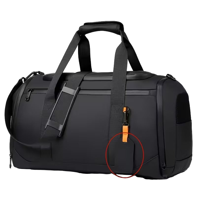 Nylon Travel Bag with Shoe Compartment-0