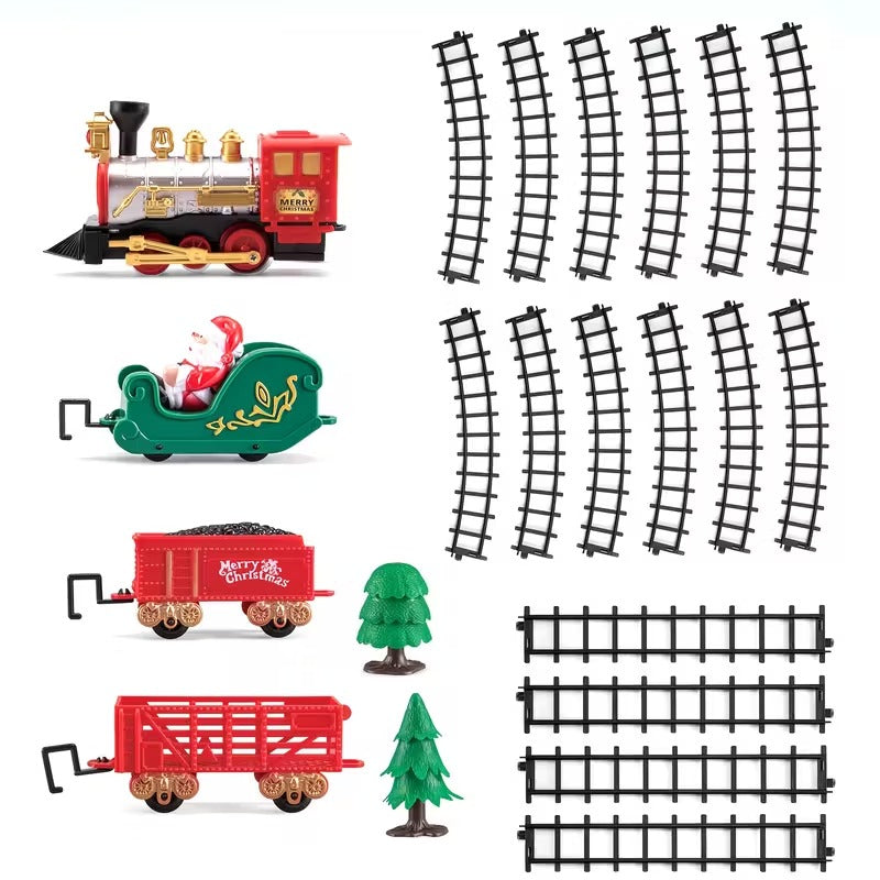 Electric Train Toy Set with Lights and Sounds-0