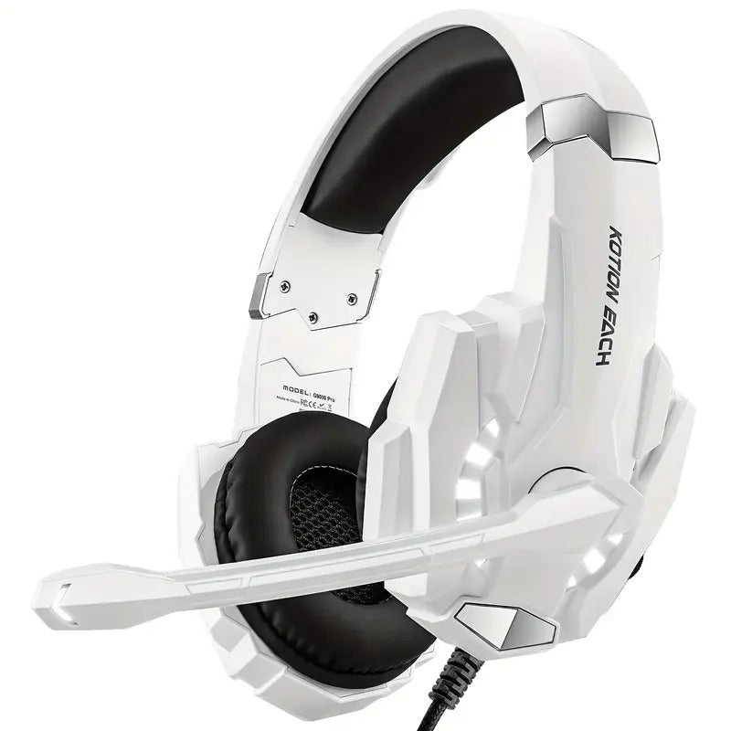 Pro Gaming Headset with LED Light and Microphone-0