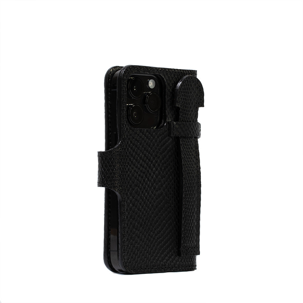 Leather MagSafe Folio Case Wallet with Grip for iPhone 15 Series-0