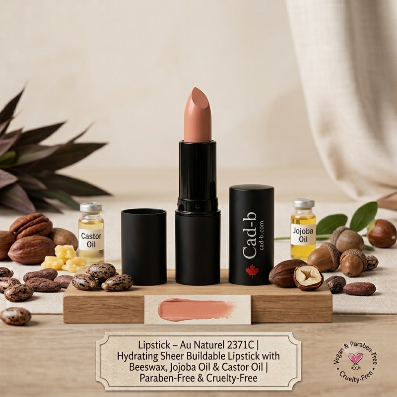 Lipstick – Au Naturel 2371C | Hydrating Sheer Buildable Lipstick with Beeswax, Jojoba Oil & Castor Oil | Paraben-Free & Cruelty-Free — product view 1