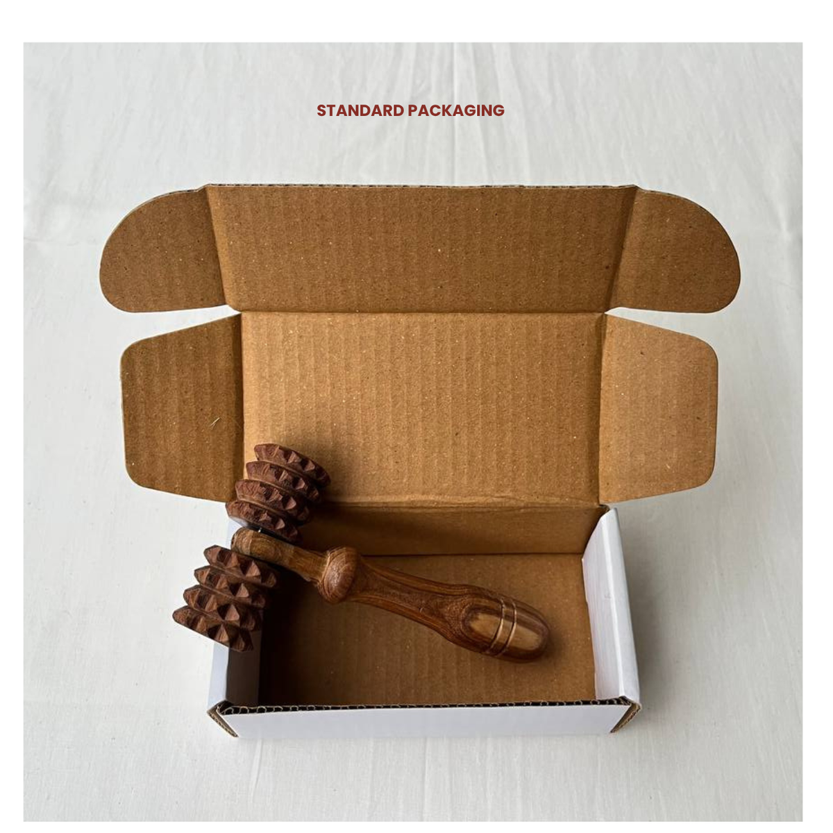 Wooden deep tissue massage roller-4