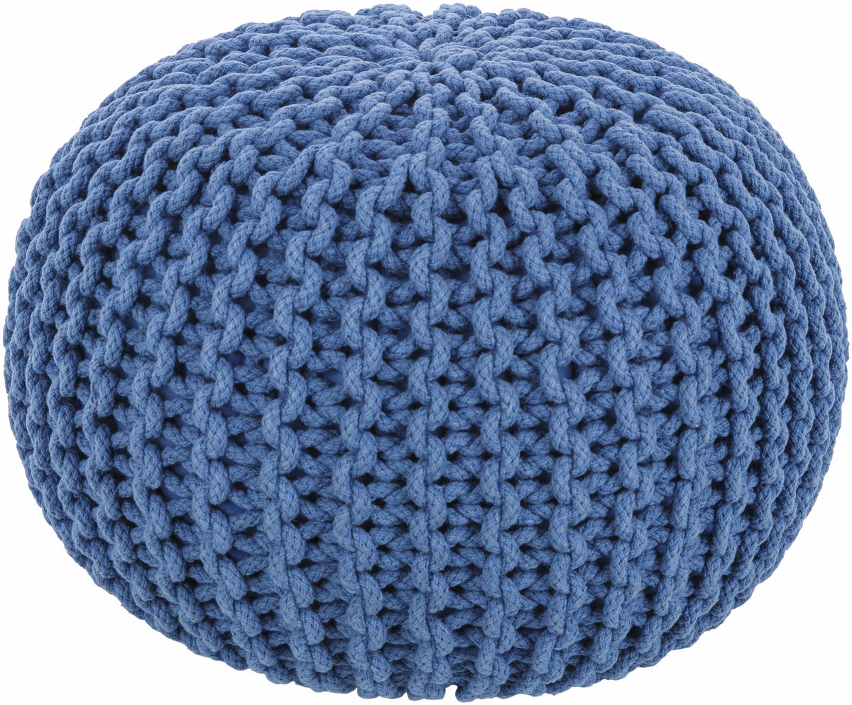 Eisenberg Woven Gray Pouf-0