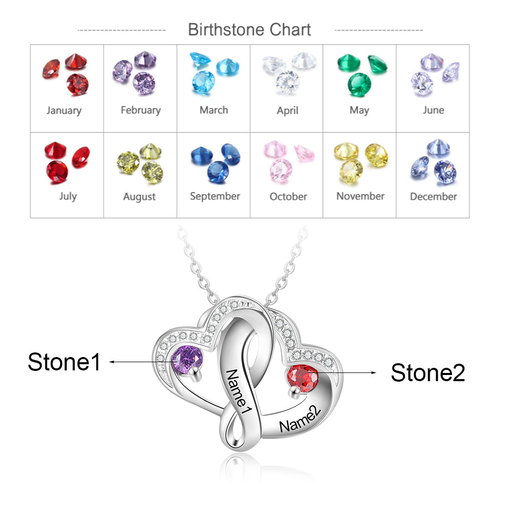 925 Sterling Silver Heart Necklace-5