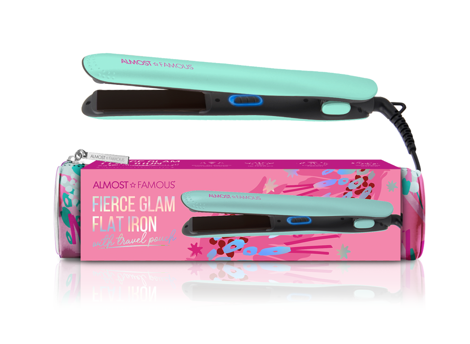 "Fierce Glam" Flat Iron with Travel Pouch-5