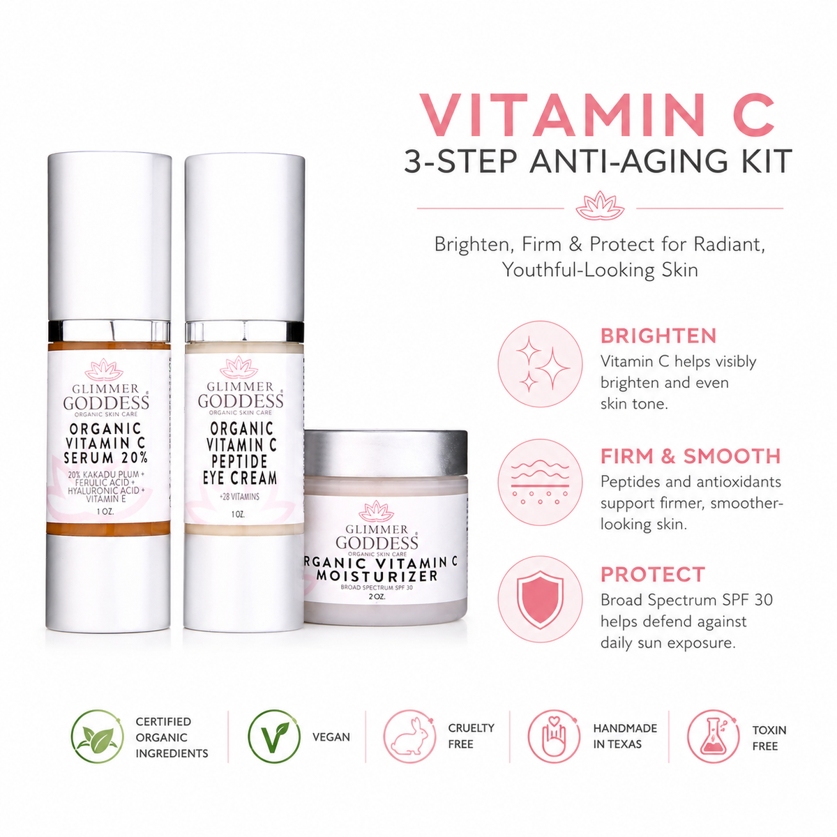 Vitamin C 3-Step Anti-Aging Kit – Complete System-0