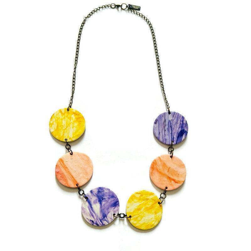 Patel Statement Jewelry Set with Beaded Necklace & Earrings-3