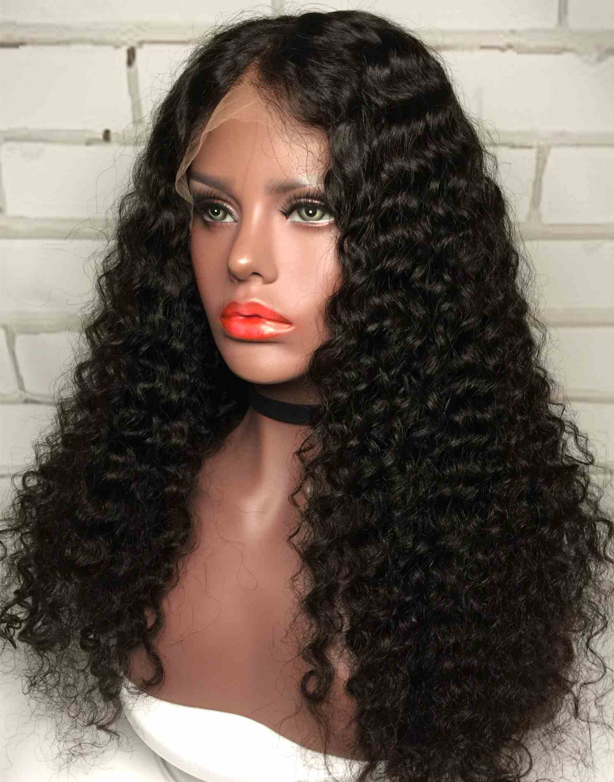 Perruque Front lace cheveux naturels raw vierges - Curly naturel - Briyana-0