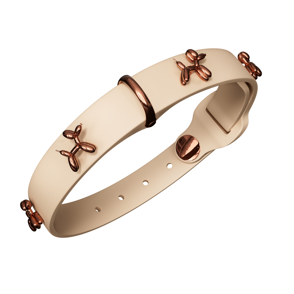 Ballon Beige Dog Collar | Premium Collar | SANDDOG-0