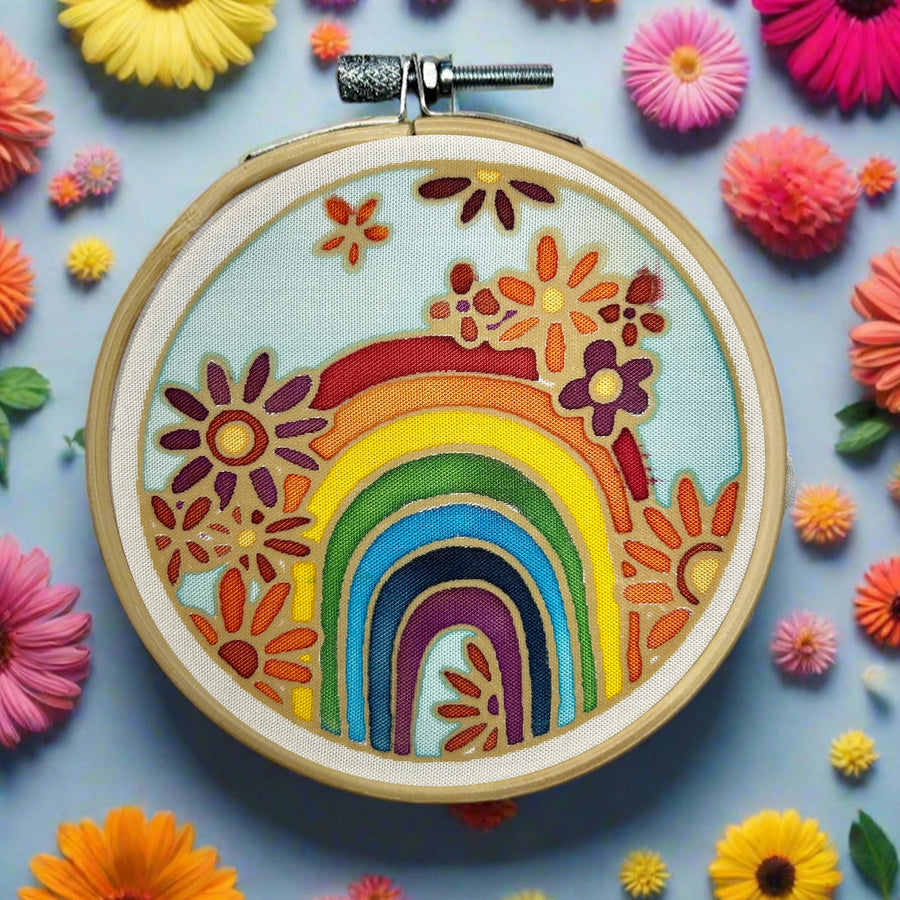 Mini Batik Craft Kit – Over the Rainbow | Hand-Waxed DIY Craft Kit