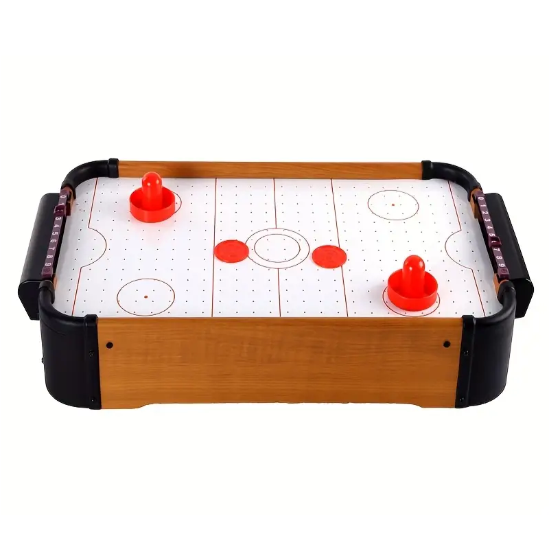 Mini Wooden Air Hockey Table Game-0