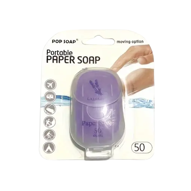 Paper Soap for Travel & Camping (50pcs) — 10812182790483