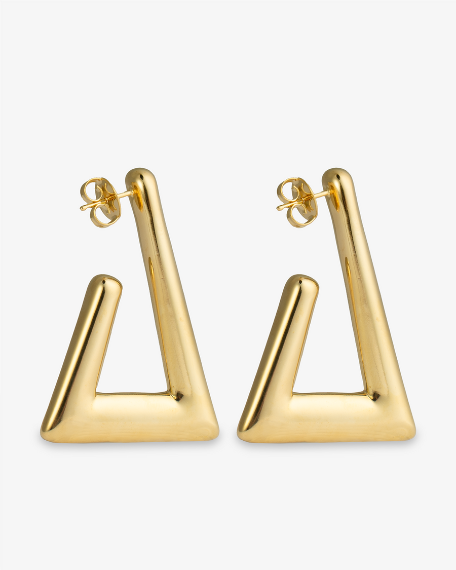 Sophia Geometric Statement Earrings Gold