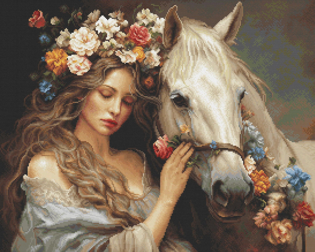 The Flower Fairy Counted Cross-Stitch Kit by Luca-S B620L-0