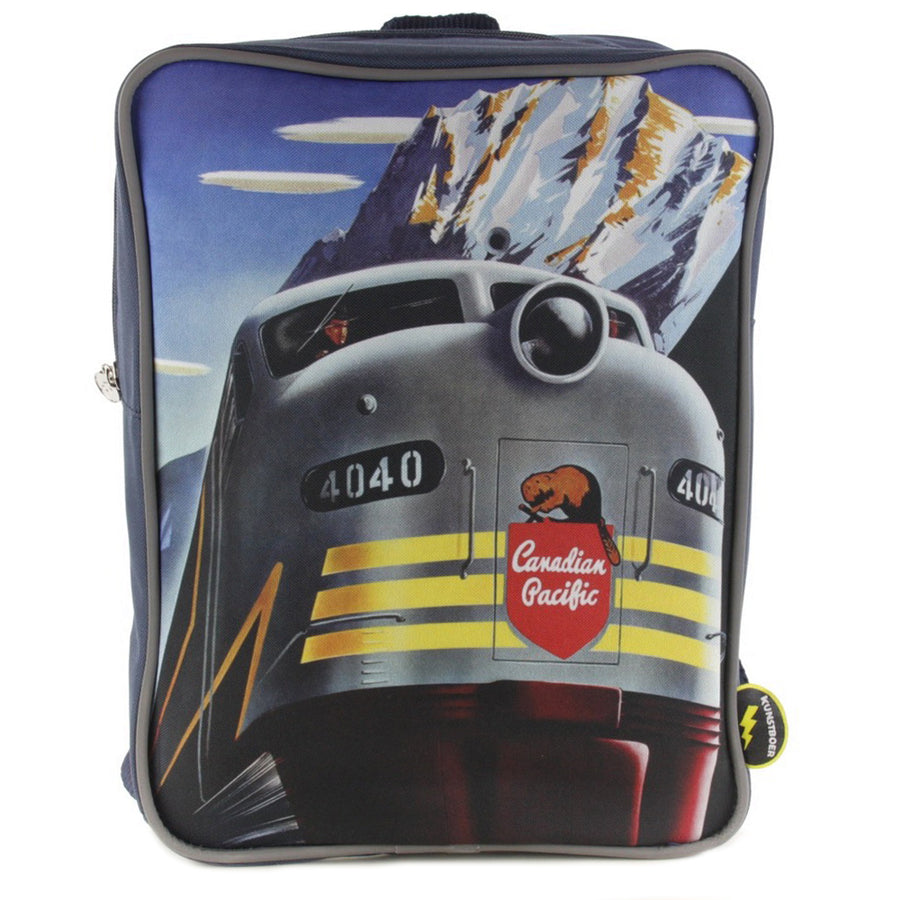 Backpack retro train