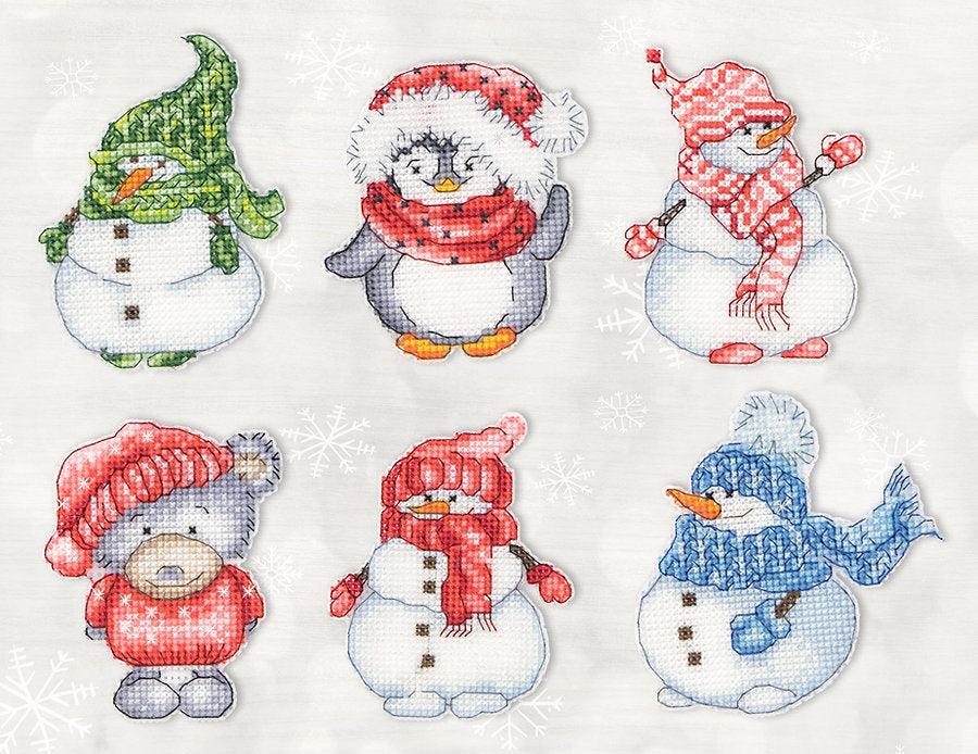 Winter Toys Counted Cross-Stitch Kit by Luca-S JK034L