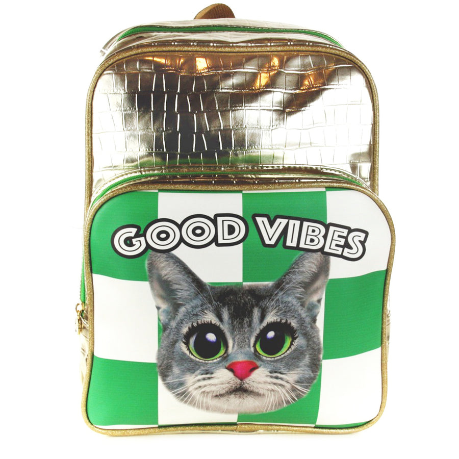 Backpack Cat good vibes