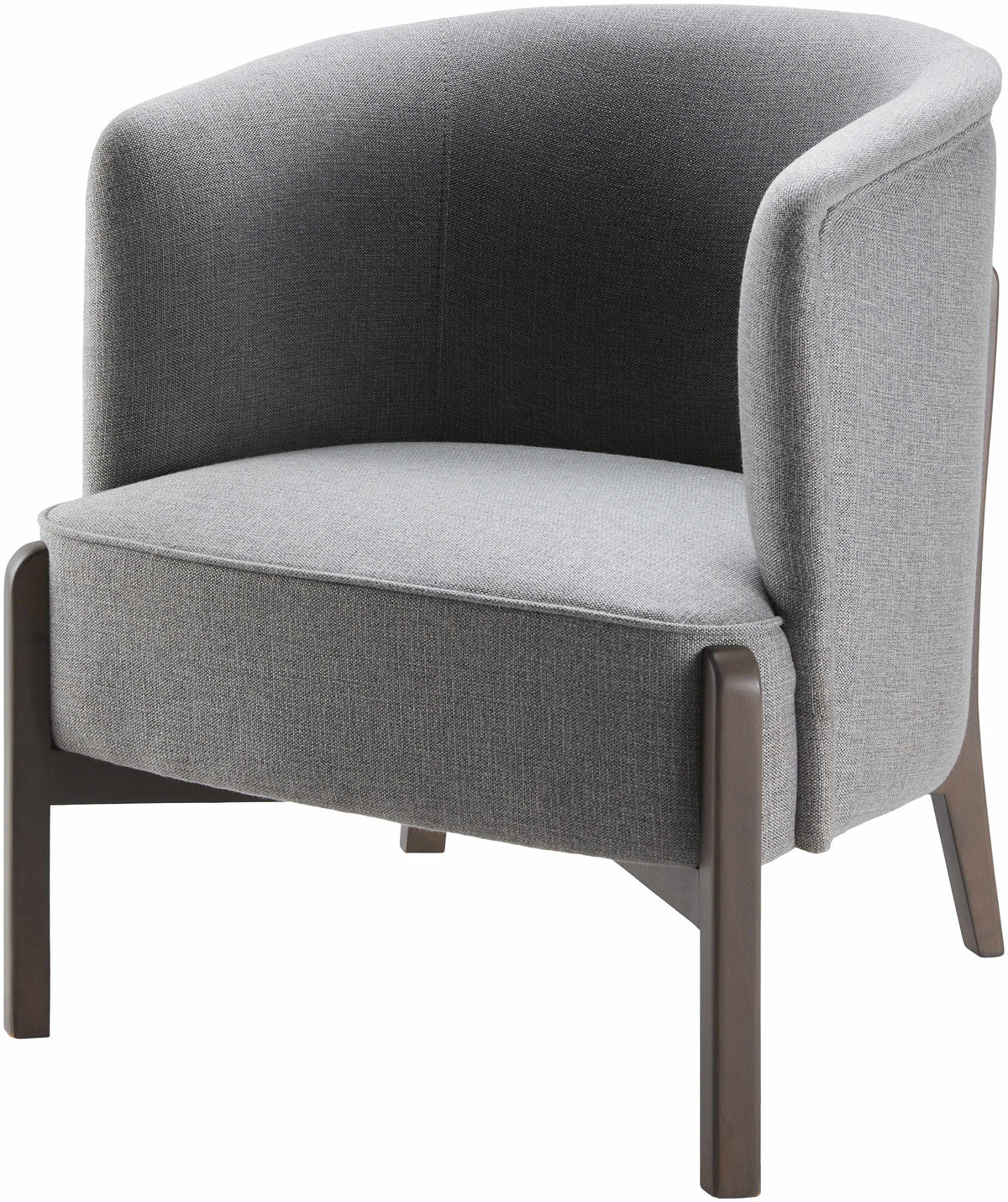 Karabulak Modern Gray Tub Accent Chair - Clearance-0